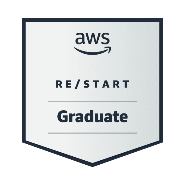 AWS re/start badge